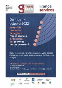 France Services : Journées Portes Ouvertes du 4 au 14 octobre 2022.